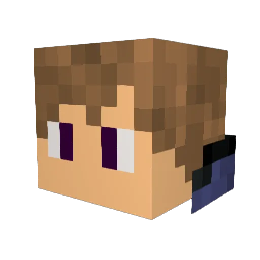 9legopro Minecraft avatar head, 3D render
