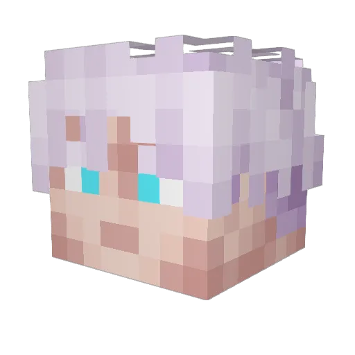 9lvndr Minecraft avatar head, 3D render