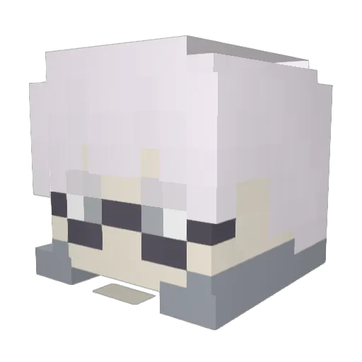 9mice_kaiangel Minecraft avatar head, 3D render