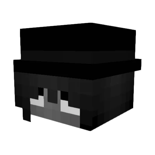 9mmBeretta Minecraft avatar head, 3D render