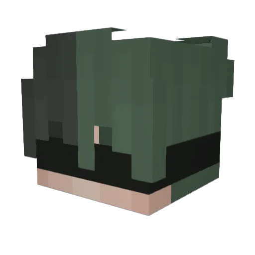 9n6 Minecraft avatar head, 3D render