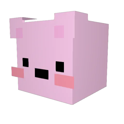 9na0 Minecraft avatar head, 3D render