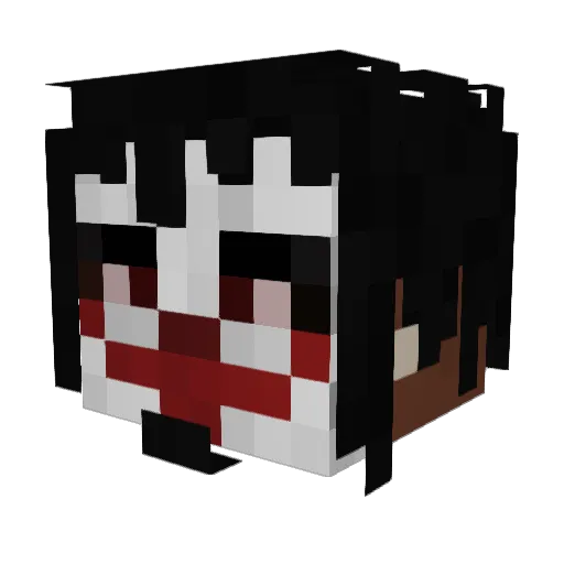 9nsto Minecraft avatar head, 3D render