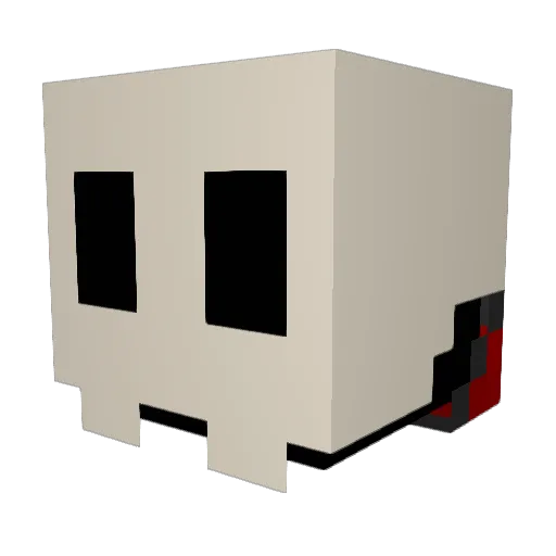 9o0s Minecraft avatar head, 3D render