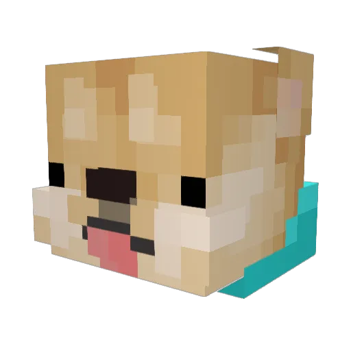9oax Minecraft avatar head, 3D render