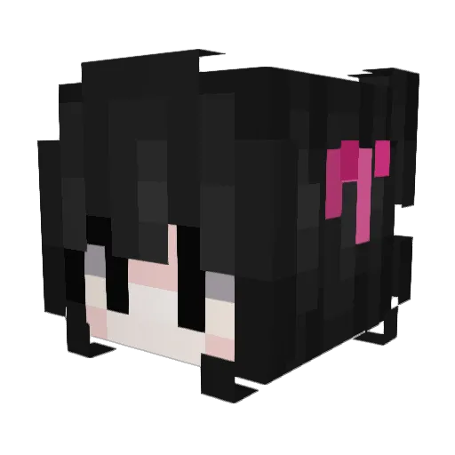 9okb Minecraft avatar head, 3D render