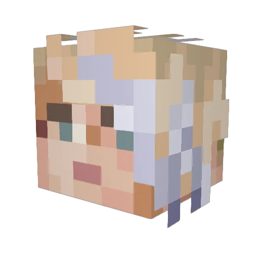 9omi_ Minecraft avatar head, 3D render