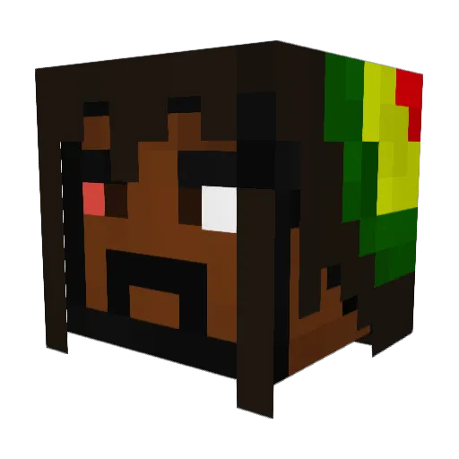9onaiick Minecraft avatar head, 3D render