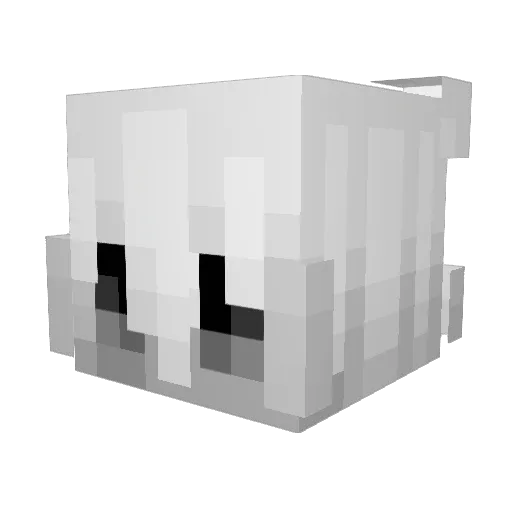 9oqs Minecraft avatar head, 3D render