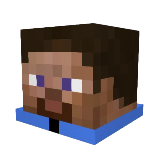 9ordan Minecraft avatar head, 3D render