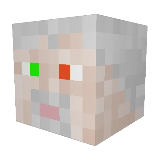 9owen Minecraft avatar head, 3D render