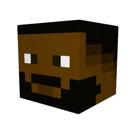9sebax9 Minecraft avatar head, 3D render