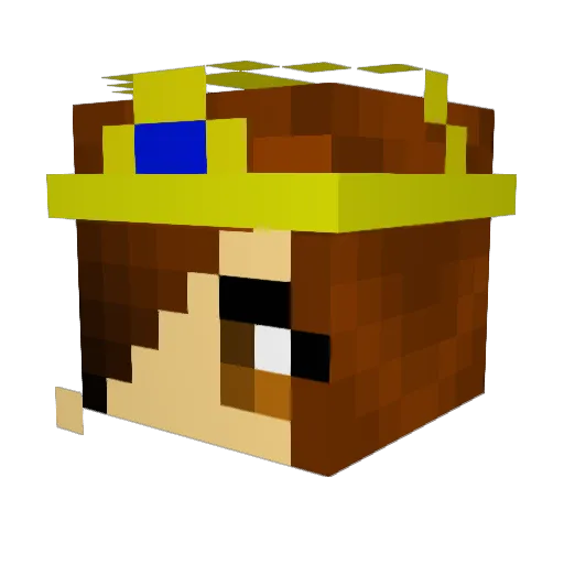 9thKid Minecraft avatar head, 3D render