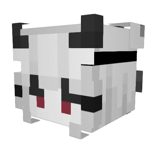 9vb Minecraft avatar head, 3D render