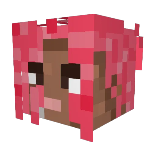 9vicious__ Minecraft avatar head, 3D render