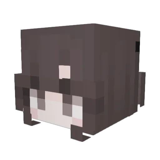 9virtu Minecraft avatar head, 3D render