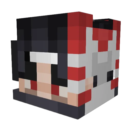 9yk Minecraft avatar head, 3D render