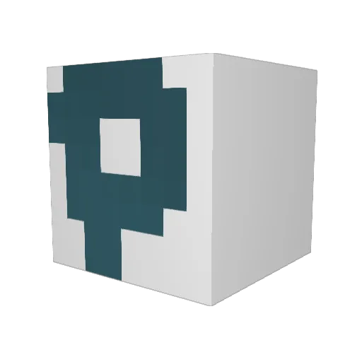 9yx Minecraft avatar head, 3D render