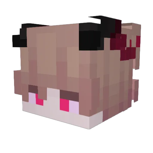 A0ky Minecraft avatar head, 3D render