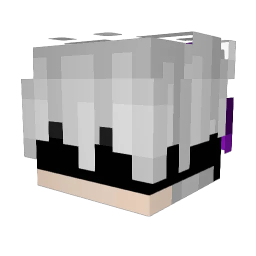 A10haMF Minecraft avatar head, 3D render