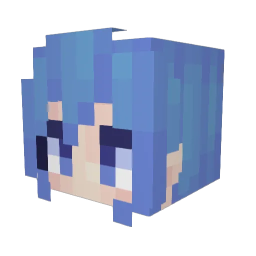 A11OSAUR Minecraft avatar head, 3D render