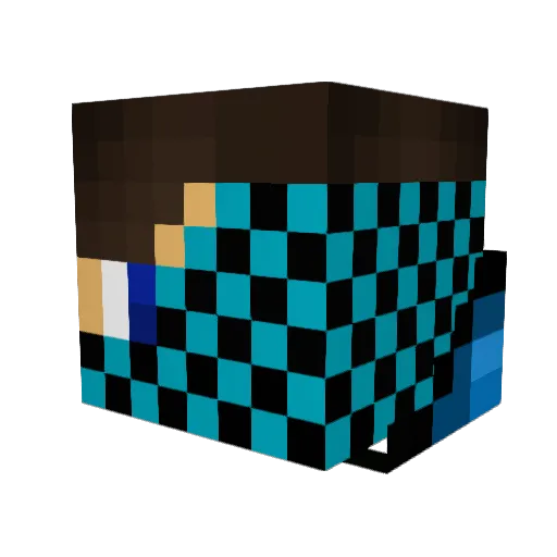 A13S2OO1 Minecraft avatar head, 3D render