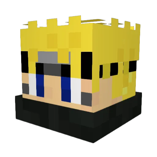 A13XR1V3R4 Minecraft avatar head, 3D render