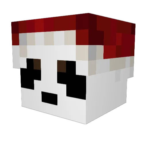 A13v13 Minecraft avatar head, 3D render