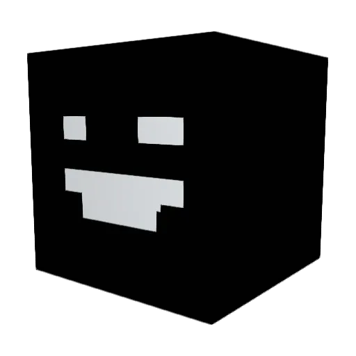 A1958R Minecraft avatar head, 3D render
