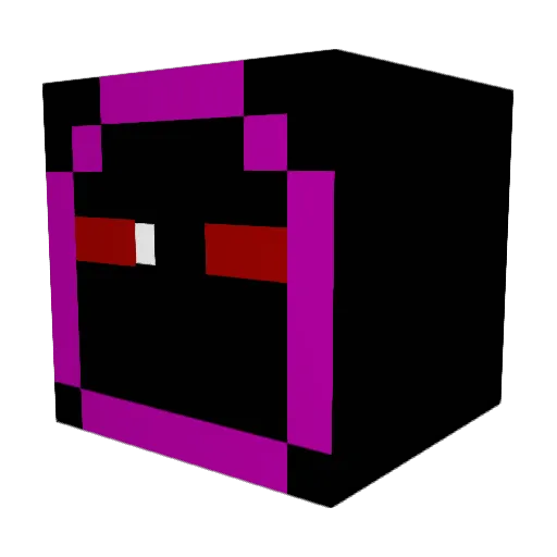 A1989W Minecraft avatar head, 3D render