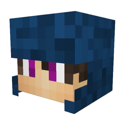 A1Bunny Minecraft avatar head, 3D render