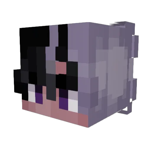 A1Captain Minecraft avatar head, 3D render