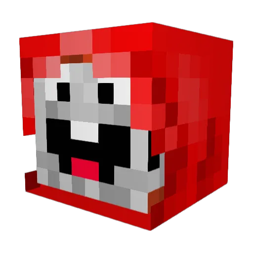 A1ESS01 Minecraft avatar head, 3D render