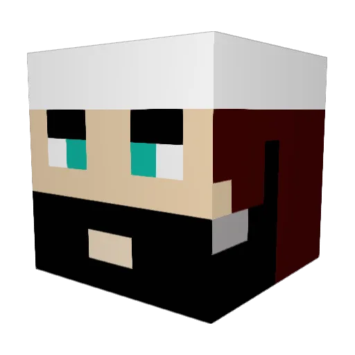 A1Fixz Minecraft avatar head, 3D render