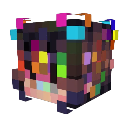 A1LSE Minecraft avatar head, 3D render