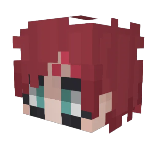A1ThiccBoi Minecraft avatar head, 3D render