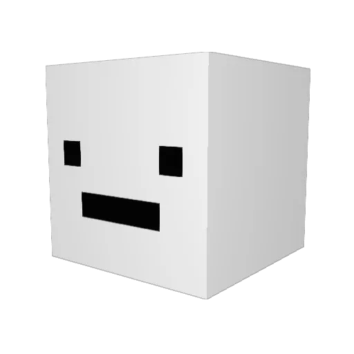 A1adaaa Minecraft avatar head, 3D render