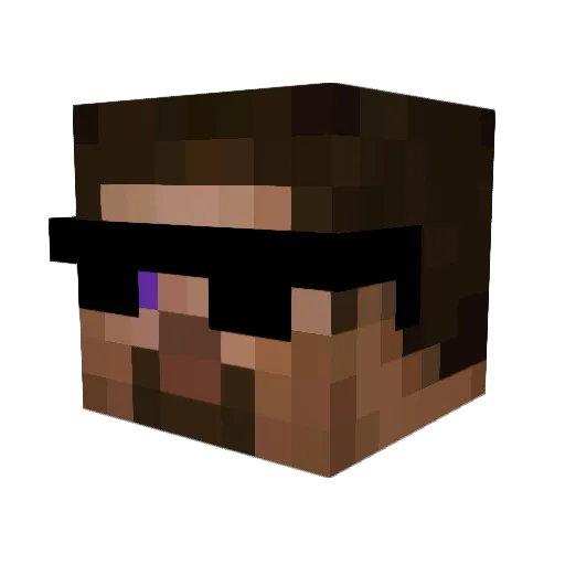 A1dsmannen123_ Minecraft avatar head, 3D render