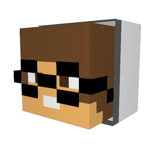 A1exand3r Minecraft avatar head, 3D render