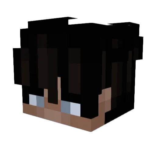 A1gebrix Minecraft avatar head, 3D render