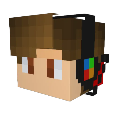 A1phaZeRoX Minecraft avatar head, 3D render