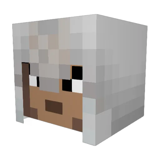 A1suru Minecraft avatar head, 3D render