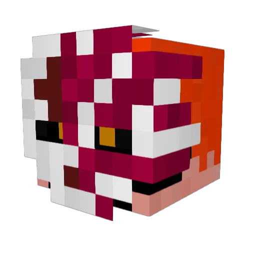 A21D8S Minecraft avatar head, 3D render