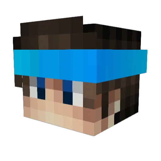 A2Artist Minecraft avatar head, 3D render
