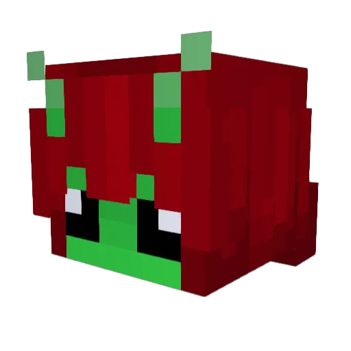 A2hla Minecraft avatar head, 3D render