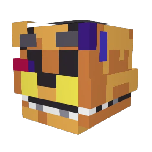 A324R6 Minecraft avatar head, 3D render