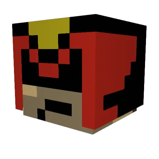 A3D1N Minecraft avatar head, 3D render