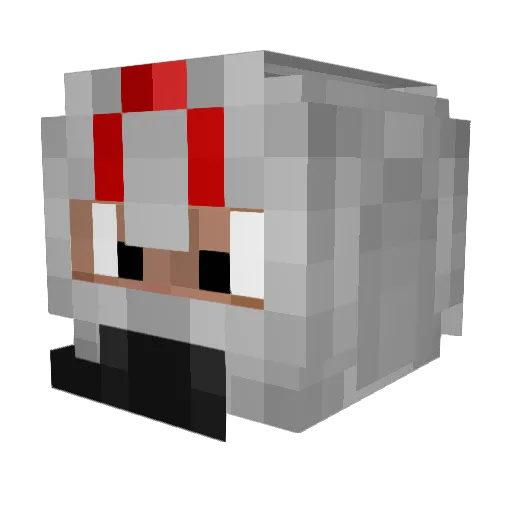 A3_G3O Minecraft avatar head, 3D render