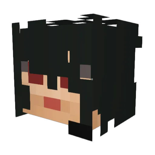 A3ther_r Minecraft avatar head, 3D render