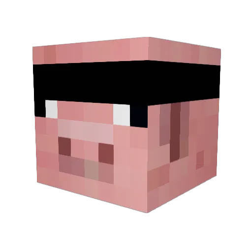 A4RONSME Minecraft avatar head, 3D render
